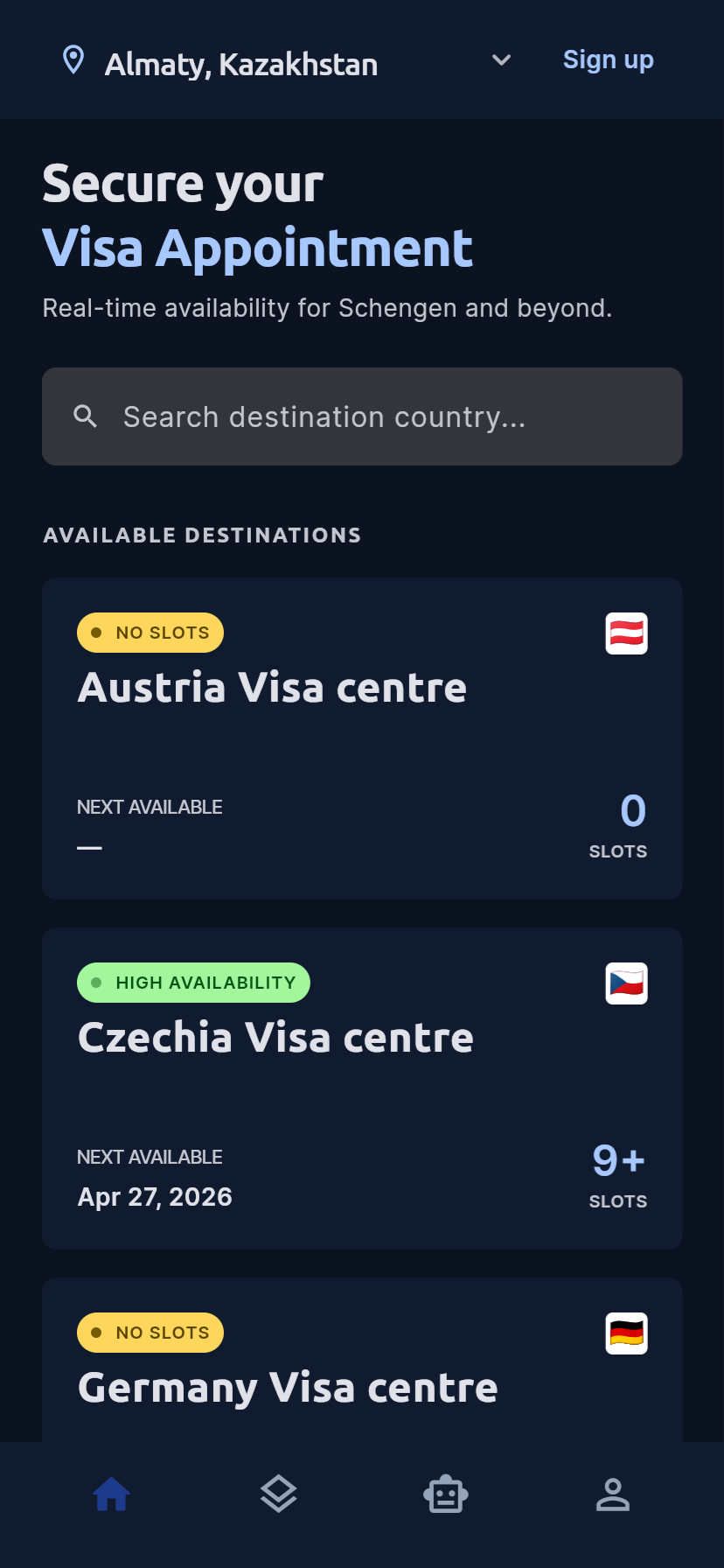 Alay app — appointment booking